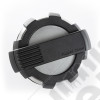 Elite Gas Cap Door, Non-Lock, Brushed, Aluminum; 07-18 Wrangler JK