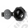 Elite Gas Cap Door, Non-Lock, Black 07-18 Jeep Wrangler JK