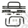Tube Bumper Kit, 3 Inch, Side Steps, Black; 55-75 Jeep CJ