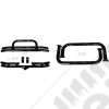 Tube Bumper Kit, 3 Inch, Side Steps, Black; 76-83 Jeep CJ5