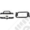Tube Bumper Kit, 3 Inch, Side Steps, Black; 87-06 Jeep Wrangler YJ