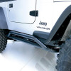 RRC Rocker Guard Kit, Black; 87-06 Jeep Wrangler YJ/TJ