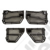 Tube Doors Kit, Front/Rear, Eclipse Covers; 07-18 Wrangler JKU, 4 Door