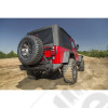 Porte roue de secours pour pare chocs arrière Rugged Ridge XHD pour Jeep CJ5, CJ7, CJ8, Wrangler YJ et TJ - 11546.42 / 11546-42 / 1154642
