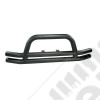 Double Tube Bumper, Front, 3 Inch, Black; 76-06 Jeep CJ/Wrangler YJ/TJ