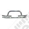 Tube Bumper, Front, 3 Inch, Stainless, Winch Ready; 76-06 CJ/YJ/TJ