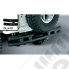 Double Tube Bumper, Rear, 3 Inch, Hitch; 87-06 Jeep Wrangler YJ/TJ