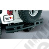 Double Tube Bumper, Rear, 3 Inch, Hitch; 87-06 Jeep Wrangler YJ/TJ