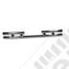 Double Tube Bumper, Rear, 3 Inch, Stainless; 87-06 Wrangler YJ/TJ