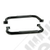 Tube Side Step Kit, Round, 3 Inch, Black; 87-95 Jeep Wrangler YJ
