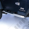 Tube Side Step Kit, Round, 3 Inch, Stainless Steel; 97-06 Wrangler TJ