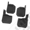 Splash Guard Kit, 4 Piece, Black; 07-18 Jeep Wrangler JK