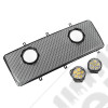 Spartan Grille Insert Kit, Dual 3.5" LEDs 07-18 Wrangler