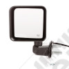 Door Mirror, Left, Power, Heated, Black; 15-18 Jeep Wrangler JK