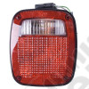 Tail Light Assembly, Left, Black; 91-97 Jeep Wrangler YJ/TJ