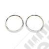 Headlight Bezel Kit, Chrome; 72-86 Jeep CJ