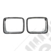Headlight Bezel Kit, Chrome; 87-95 Jeep Wrangler YJ