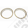 Headlight Bezel Kit, Chrome; 97-06 Jeep Wrangler TJ