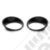 Headlight Bezel Kit, Black; 07-18 Jeep Wrangler JK