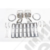 Euro Guard Kit, Stainless Steel, 17 Piece 97-06 Jeep Wrangler TJ