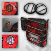 Euro Guard Kit, Black, 10 Piece; 07-18 Jeep Wrangler JK/JKU