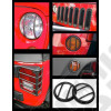 Euro Guard Kit, Black, 19 Piece; 07-18 Jeep Wrangler JK
