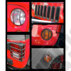 Euro Guard Light Kit, Black, 17 Piece; 07-18 Jeep Wrangler JK/JKU