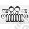 Euro Guard Light Kit, Black, 17 Piece 07-18 Jeep Wrangler JK/JKU