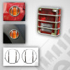 Euro Guard Kit, Stainless Steel, 8 Piece; 07-18 Jeep Wrangler JK/JKU