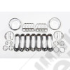 Euro Guard Kit, Stainless Steel, 19 Piece 07-18 Jeep Wrangler JK/JKU