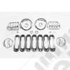 Euro Guard Kit, Chrome, 18 Piece 07-18 Jeep Wrangler JK/JKU