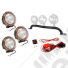 Light Bar Kit, Bumper Mounted; 07-18 Jeep Wrangler JK