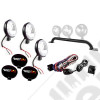 Light Bar Kit, Bumper Mounted; 07-18 Jeep Wrangler JK