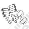 Euro Guard Kit, 10 Piece, Textured Black; 07-18 Jeep Wrangler JK