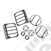 Euro Guard Kit, 8 Piece, Textured Black; 07-18 Jeep Wrangler JK