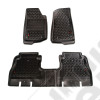 Floor Liner, Front/Rear; Black, 2018-2020 Jeep Wrangler JL 4 Dr