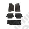 Floor Liner Kit, Blk, F/R/Short Cargo; 18-20 JL 2Dr