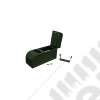 Center Console, Standard, Locking, Black; 76-95 Jeep CJ/Wrangler YJ