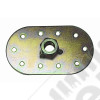 Seat Belt Mounting Tab, Oval, 1/2 Inch x 20 Thread, Universal