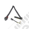 Seat Belt, Left, 3 Point, Tri-Lock, Black; 97-02 Jeep Wrangler TJ