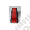Seat Cover Kit, Front, Neoprene, Red; 76-90 Jeep CJ/Wrangler YJ
