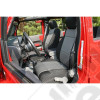 Seat Cover Kit, Front, Neoprene, Black/Gray; 07-10 Jeep Wrangler JK