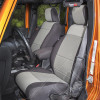 Seat Cover Kit, Front, Neoprene, Black/Gray; 11-18 Jeep Wrangler
