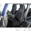 Seat Cover Kit, Front, Fabric, Black; 91-95 Jeep Wrangler YJ