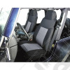 Seat Cover Kit, Front, Fabric, Gray; 91-95 Jeep Wrangler YJ