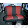 Seat Cover Kit, Rear, Neoprene Red; 97-02 Jeep Wrangler TJ