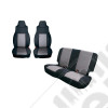 Seat Cover Kit, Black/Gray; 03-06 Jeep Wrangler TJ