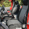 Seat Cover Kit, Black; 07-10 Jeep Wrangler JK, 2 Door