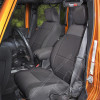 Seat Cover Kit, Black; 07-10 Jeep Wrangler JKU, 4 Door