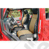 Seat Cover Kit, Black/Tan; 11-18 Jeep Wrangler JK, 2 Door